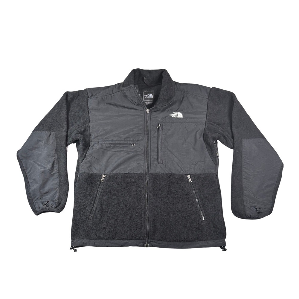 The North Face Denali Fleece Jacket Mens Medium Black Full Zip Polartec Coat
